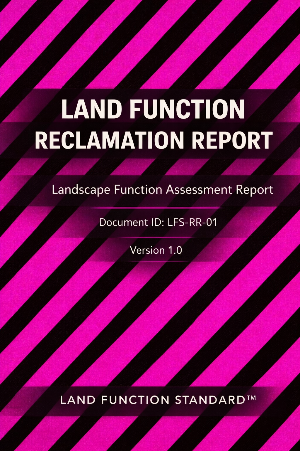 Land Function Reclamation Report cover document